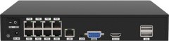 slomart Omrežni videorekorder FOSCAM FN9108HE, 8-kanalni, 5MP, POE, črn, podpora za do 16 TB shranjevanja