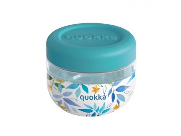 QUOKKA Quokka Bubble, Plastična posoda za živila Akvarelni listi, 500ml, 40126