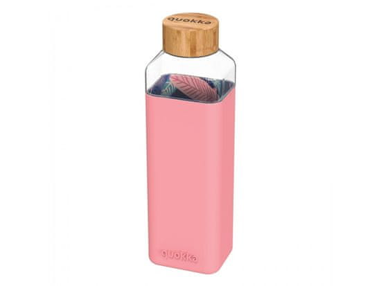 QUOKKA Quokka Storm, Steklena steklenica s silikonsko prevleko Nočni gozd, 700ml, 40022