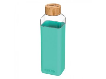 QUOKKA Quokka Storm, Steklena steklenica s silikonsko površino Teal, 700ml, 40024