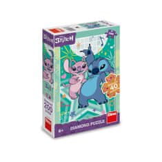 Dino Puzzle Stitch Diamond 33x47cm + lepilo + kamenčki 200 kosov
