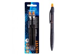 Astra 2 kosa - ASTRAPEN VELVET, kroglično pero 0,7 mm, modro, blister, 201022030