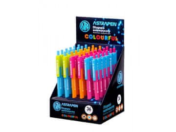 Astra ASTRAPEN Pisano, kroglično pero 0,6 mm, modro, stojalo, mešane barve, 201022015