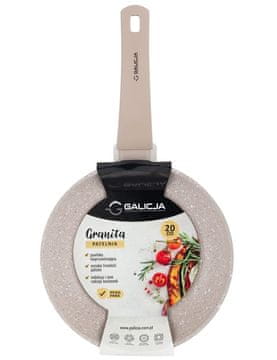 Galicja Granita bež ponev z nelepljivim premazom 20 cm