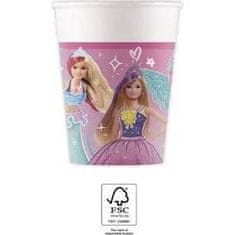 Amscan Papirnati lončki Barbie 200ml, 8 kosov - Procos