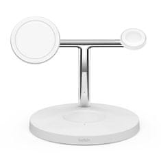 Belkin BOOST CHARGE PRO MagSafe 3v1 brezžično polnjenje za iPhone/Apple Watch/AirPods, belo - NOVO