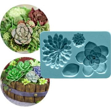 Silikonski model za sukulente 12x8cm - Cakesicq