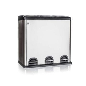 BRILANZ Brilanz Savery koš za ločevanje odpadkov, inox, 3x20 l (60 l)
