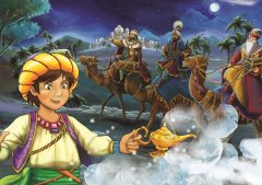 Art puzzle Sestavljanka Aladin in čarobna svetilka 2x100 kosov