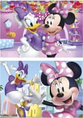 Educa Lesena sestavljanka Minnie in Daisy 2x50 kosov