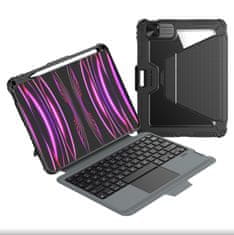 Nillkin Bumper Link ohišje s tipkovnico (različica z osvetlitvijo) za iPad Pro 11 2024 Black