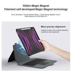 Nillkin Bumper Link ohišje s tipkovnico (različica z osvetlitvijo) za iPad Pro 13 2024 Black