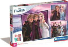 Clementoni Ledeno kraljestvo Puzzle 3x48 kosov