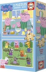 Educa Lesena sestavljanka Peppa Pig 2x25 kosov