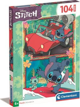 Clementoni Sestavljanka Super - Stitch 104 kosov