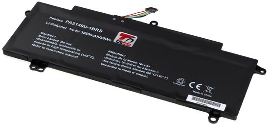 T6 power Baterija Toshiba Tecra Z40-A, Z50-A series, 3860mAh, 56Wh, 4-celična, Li-pol