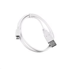 USB 2.0 AM/Micro, 2 m, bela