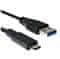 Kabel USB 3.0 AM do Type-C (AM/CM), 1 m, črn