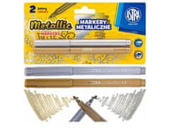 Astra ASTRA metalik markerji - zlati in srebrni komplet (2 kosa), 207023002