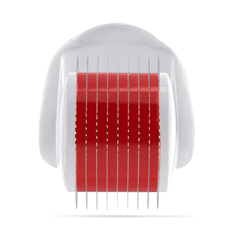 Medical OstarRoller Derma Roller Titanium 0.5mm - Beli ročaj in rdeča glava