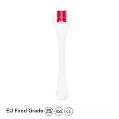 Medical OstarRoller Derma Roller Titanium 0.5mm - Beli ročaj in rdeča glava
