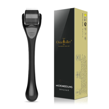 Medical OstarRoller Derma Roller Titanium 0.5mm - Black on black