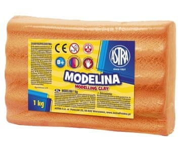 Astra ASTRA Masa za modeliranje v pečici MODELINA 1kg Pomaranča, 304111006