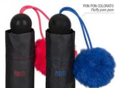 Perletti PERLETTI Ženski zložljivi dežnik POM-POM / rdeča, 26098