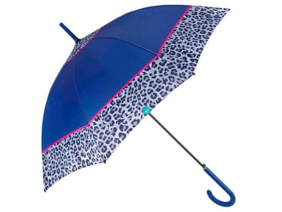 Perletti PERLETTI Time, Ženska palica dežnik Bordo Leopardo / blue, 26255