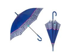 Perletti PERLETTI Time, Ženska palica dežnik Bordo Leopardo / blue, 26255