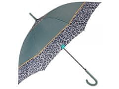Perletti PERLETTI Time, Ženska palica dežnik Bordo Leopardo / green, 26255
