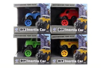 Vijak avto z velikimi kolesi vztrajnik