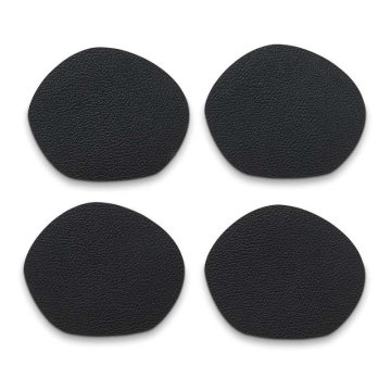 Kela Podstavki Stone PU usnje črno 4 kosi 12x10cm KL-12655