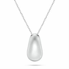 Brilio Silver Minimalističen srebrn komplet nakita SET272W (verižica, uhani)
