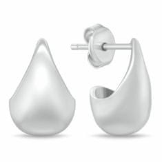 Brilio Silver Minimalističen srebrn komplet nakita SET272W (verižica, uhani)