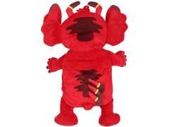Disney Leroy in Stitch Rdeča steklenička za vročo vodo z mehko prevleko, plišasta, iz naravnega kavčuka 750 ml 