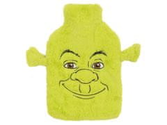 sarcia.eu Shrek Zelena steklenička za vročo vodo z mehkim pokrovom, kosmata, velika, iz naravnega kavčuka 1,75 l 