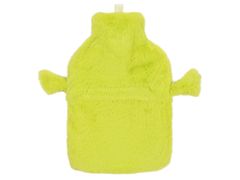 sarcia.eu Shrek Zelena steklenička za vročo vodo z mehkim pokrovom, kosmata, velika, iz naravnega kavčuka 1,75 l 