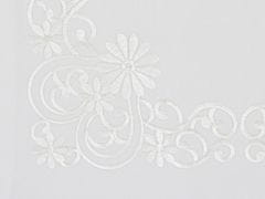 Ljubki dom Okrasna prevleka za blazino BLOSSOM ORNAMENT 40x40 cm, bela