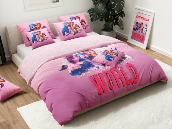 Ljubki dom Otroška posteljnina MY LITTLE PONY FRIENDSHIP roza