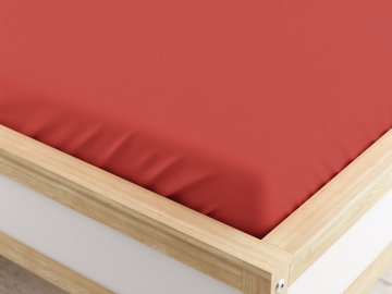 Ljubki dom Koralna napenjalna rjuha iz mikrovlaken 90 x 200 cm