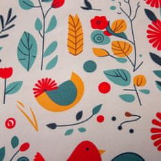 Ljubki dom Posteljnina iz mikrovlaken RETRO BIRDS pisana Dimenzije posteljnine: 2 kom 70 x 90 cm | 200 x 220 cm