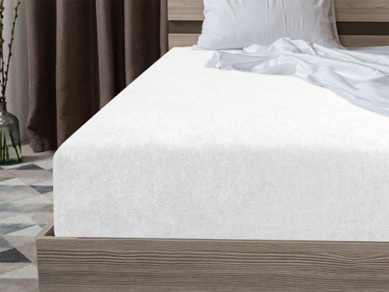 Ljubki dom Rjuha iz frotirja BASIC bela 90 x 200 cm