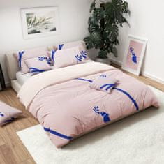 Ljubki dom Roza posteljnina iz mikrovlaken LAMPANG + prevleka za vzglavnik 40 x 40 cm gratis Dimenzije posteljnine: 70 x 90 cm | 140 x 200 cm