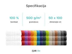 Ljubki dom Brisača Comfort 50 x 100 cm rumena, 100% bombaž