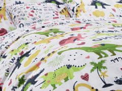Ljubki dom Bombažna posteljnina WILD FRIEND bela Dimenzije posteljnine: 70 x 90 cm | 140 x 200 cm
