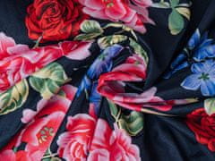 Ljubki dom Bombažna posteljnina PINK ROSES črna Dimenzije posteljnine: 70 x 90 cm | 140 x 200 cm