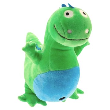 Ljubki dom Zelen plišasti dinozaver ALOSO z modrim grebenom
