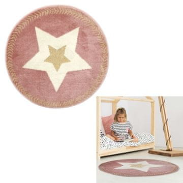 Ljubki dom Otroška okrogla preproga ROSIE 80 cm