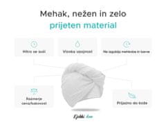 Ljubki dom Hitro sušeči turban za lase iz frotirja, roza, 100% bombaž